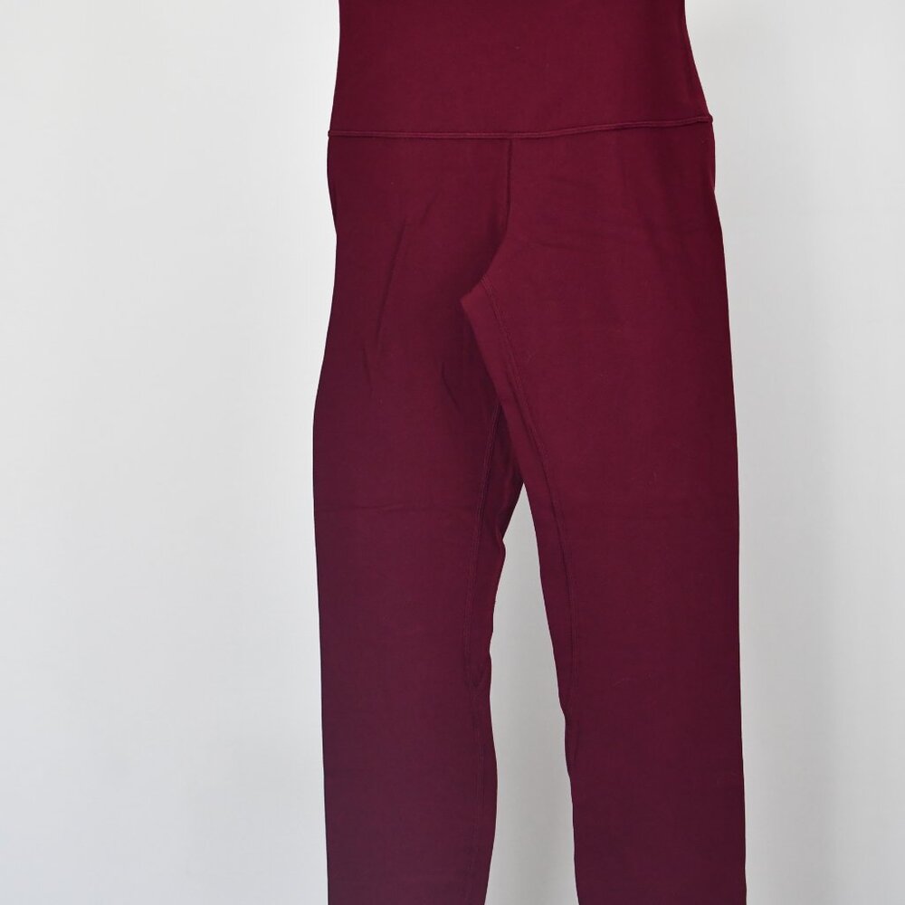 Lululemon Align High-Rise Leggings | Burgundy Wine | Buttery Soft Nulu - Picture 3 of 6